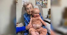 Une grand-mère et son arrière-arrière-petite-fille fêtent leur anniversaire le même jour avec 99 ans d'écart