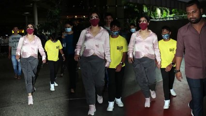 Kajol Devgan With Her Son Spotted At Airport Arrival | Bollywood news l live news with pooja l news