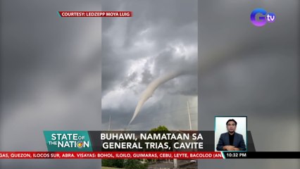Buhawi, namataan sa General Trias, Cavite | SONA