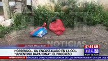 ¡Encostalado! dejan cadáver de una persona en El Progreso