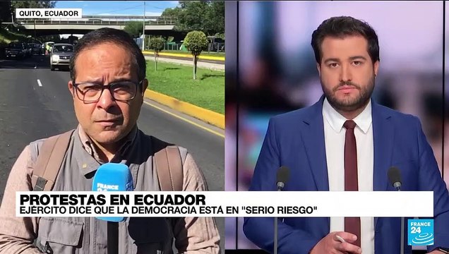 Informe desde Quito: ministro de Defensa asegura que la democracia está en riesgo