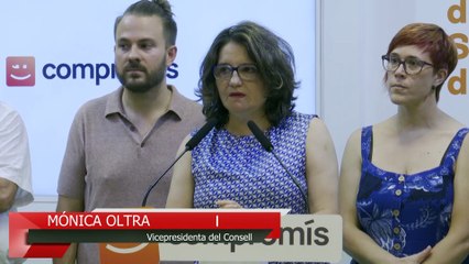Mónica Oltra dimite como vicepresidenta del Consell