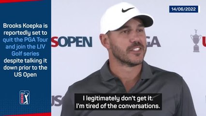 Download Video: Brooks Koepka is joining the LIV Series despite talking it down last week