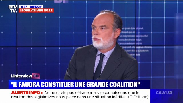 Édouard Philippe: Nous allons devoir constituer une grande coalition