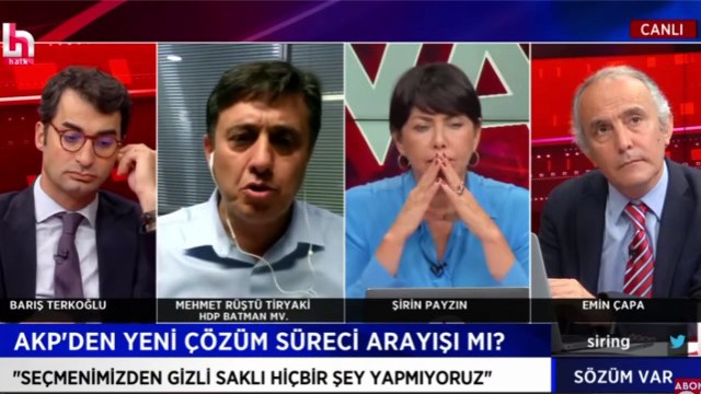 Halk TV'de Abdullah Öcalan güzellemesi! Sırıta sırıta dinlediler