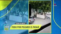 Choferes de microbús se pelean por el pasaje en la CDMX