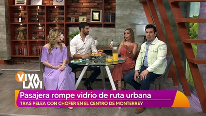 Pareja quiebra el vidrio de una ruta urbana en Monterrey