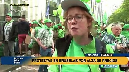 "Mejorar salarios para enfrentar crisis": Miles protestan ante el aumento del costo de vida en Bélgica