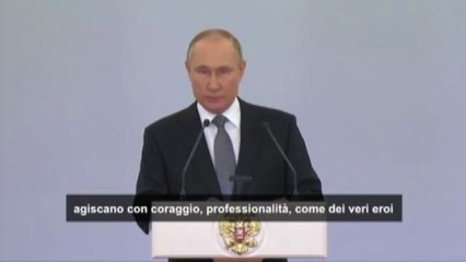Putin: "Orgogliosi dei nostri soldati nell'operazione speciale"