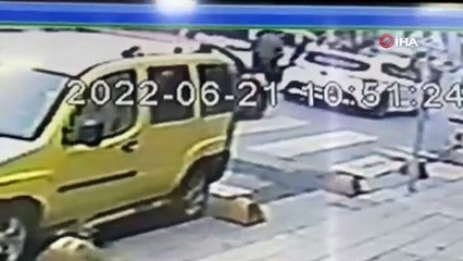 Kazada metrelerce havaya uçan genç 1 saat sonra işine geri döndü