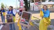 Ukrainian demonstrators want boycott of Lukoil petrol stations in Belgium
