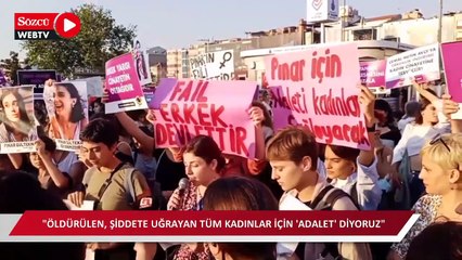 Kadıköy'de kadınlardan Pınar Gültekin eylemi
