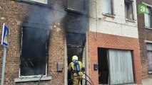 Incendie à Châtelet : un pompier blessé, un husky n'a pas survécu