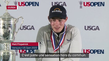 US Open - Fitzpatrick : ''J'ai senti que c'était le moment''