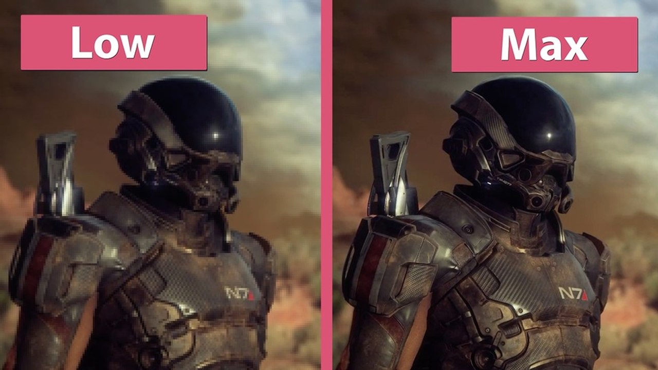 Mass Effect: Andromeda - Alle Detailstufen mit Bildrate und VRAM-Auslastung im Grafik-Vergleich