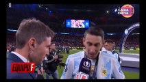 Festejo de la Selección Argentina tras ganar la Finalissima