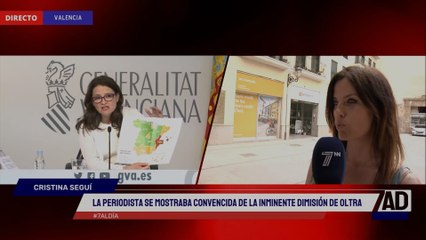 Cristina Seguí ya avanzó en 7 al Día la dimisión de Mónica Oltra