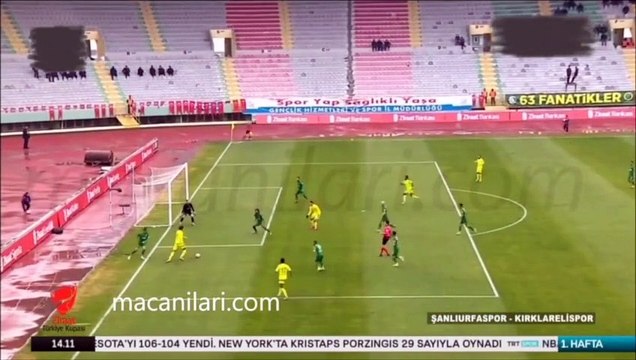 Şanlıurfaspor 4-1 Kırklarelispor [HD] 30.11.2016 - 2016-2017 Turkish Cup Group A Matchday 1
