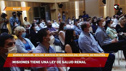 Misiones tiene una Ley de Salud Renal