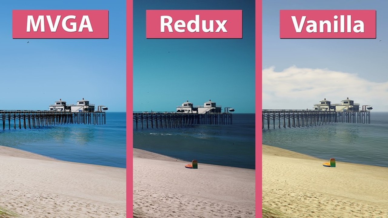 GTA 5 - Make Visuals Great Again und Redux Grafik-Mods im Vergleich