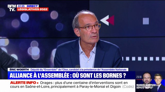 Éric Woerth: Il ne peut y avoir aucun accord politique avec l'extrême gauche ou avec l'extrême droite