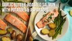 How to Make Garlic Butter-Roasted Salmon with Potatoes & Asparagus