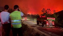 Marmaris'teki orman yangını hızla yayılıyor! Bakan Soylu ve Bakan Kirişçi bölgeye gitmek üzere harekete geçti