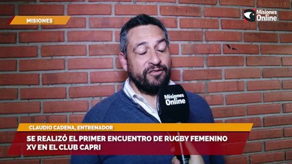 Se realizó el primer encuentro de Rugby femenino XV en el club Capri
