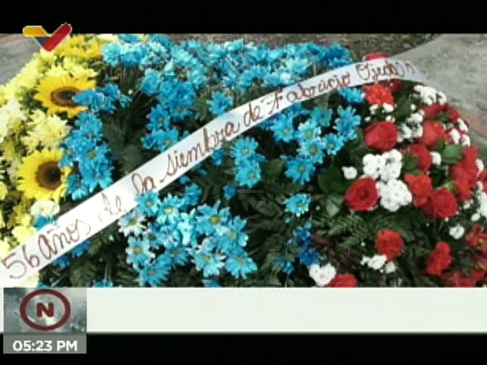 Autoridades de Caracas rinden tributo al mártir revolucionario Fabricio Ojeda