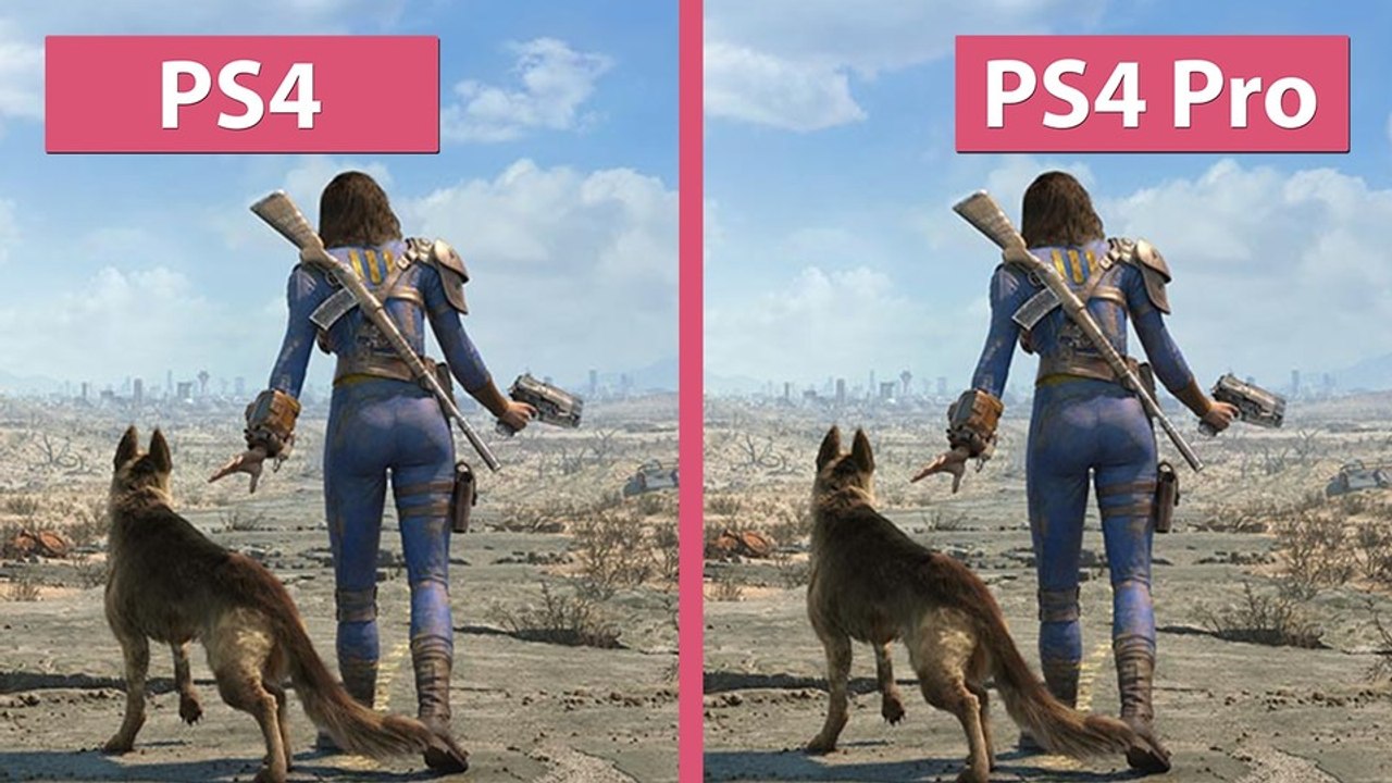 Fallout 4 - PS4 gegen PS4 Pro im Grafik-Vergleich