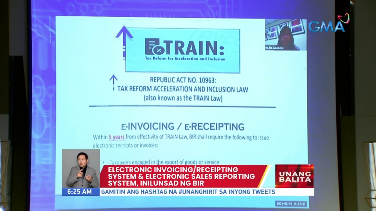 Electronic Invoicing/ Receipting System & Electronic Sales Reporting System, inilunsad ng BIR | UB