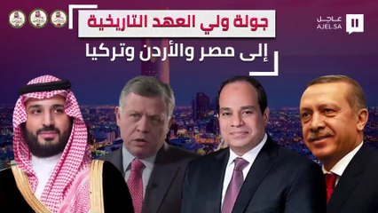 6 ملفات رئيسية تتصدر جولة سمو ولي العهد التاريخية إلى مصر والأردن وتركيا