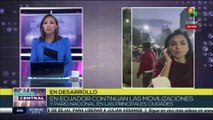 Fuerzas militares y policiales repliegan a integrantes de la movilización indígena en Ecuador