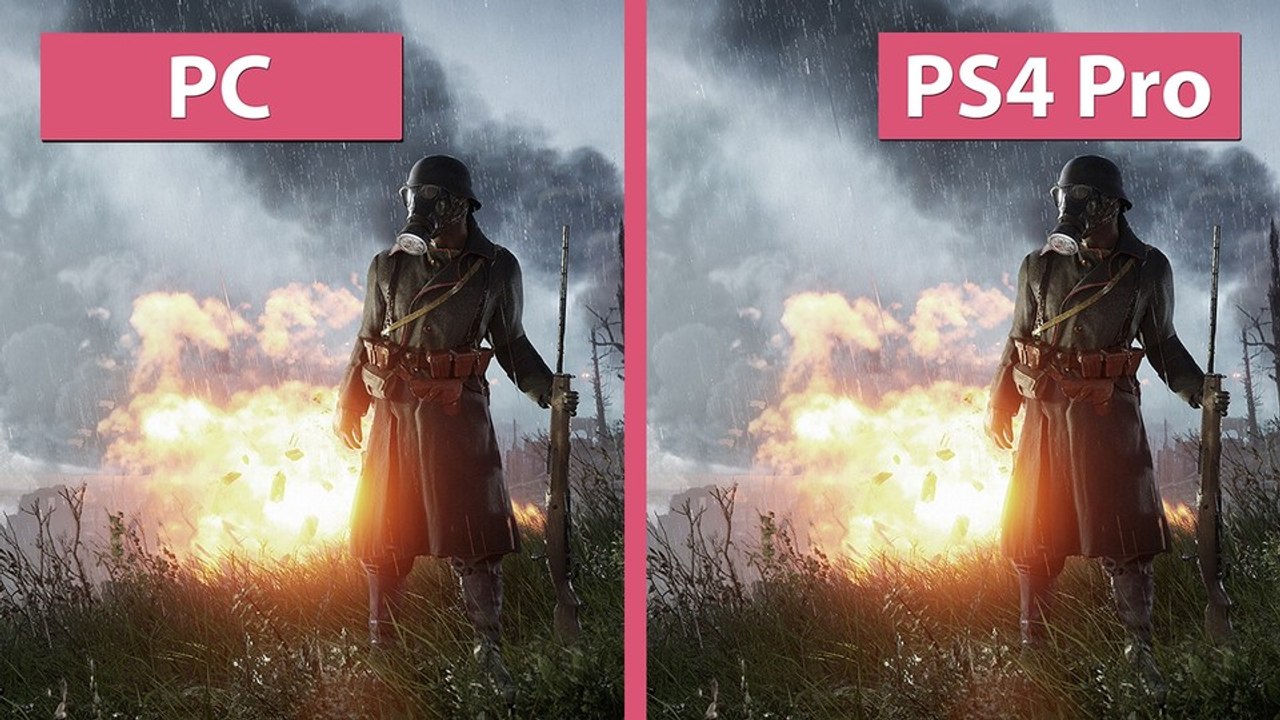 Battlefield 1 - Das 4K-Duell: PC gegen PS4 Pro im Vergleichs-Video