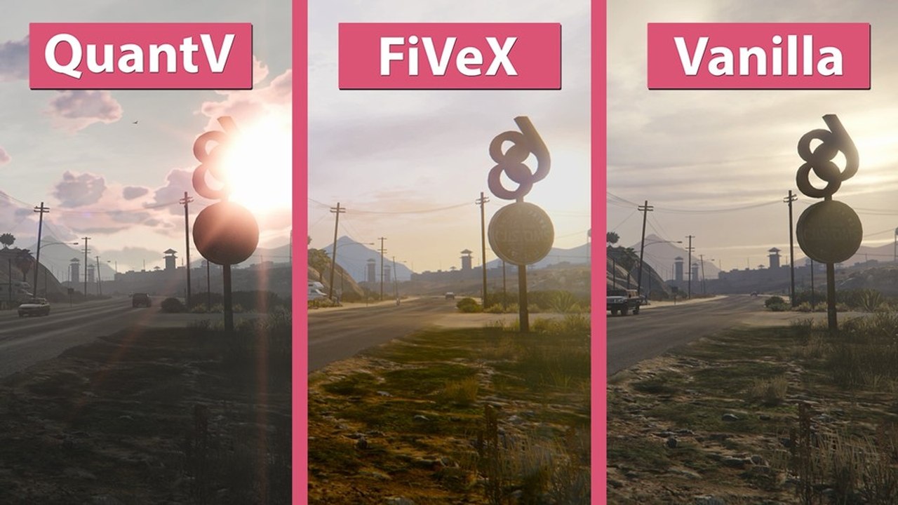 GTA 5 - Die Grafik-Mods QuantV und FiVeX 2.2 im Vergleich
