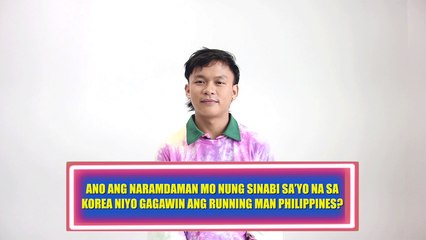 Скачать видео: Running Man Philippines: Buboy Villar, hindi makapaniwala na napili siya bilang cast member I Online Exclusive