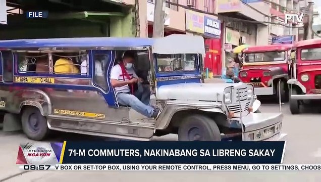 71-M commuters, nakinabang sa libreng sakay
