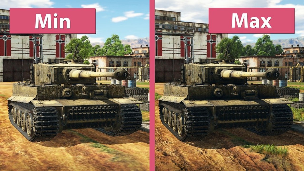 War Thunder - Minimale und maximale Details im Grafik-Vergleich