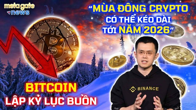 Tin Tức Crypto - Mùa đông Crypto kéo dài đến 2026_ Bitcoin lập kỷ lục buồn _ MetaGate News 20_06
