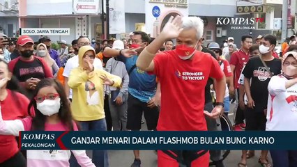 Ganjar Menari Dalam Flashmob Bulan Bung Karno