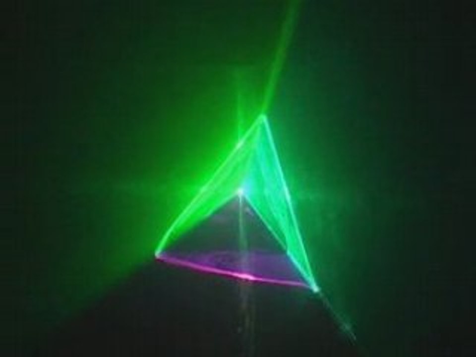 RGB Laser Show. "Fanfare" using a NFI Super 1 20Kpps ILDA RG