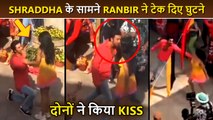 LEAKED ! Ranbir Kapoor KISSES Shraddha Kapoor, Kneels Down In Public As They Shoot Romantic Song
