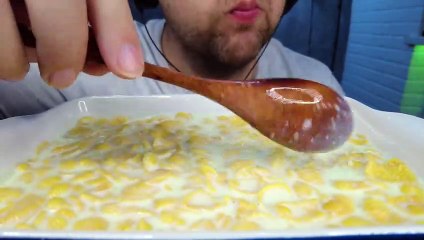 ASMR ULTRA CRISPY CORN FLAKES WITH MILK + M&M's | No Talking
