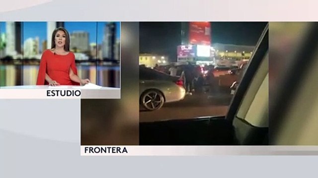 Autoridades buscan a quienes participaron en la pelea que se registró en la garita de San Ysidro.