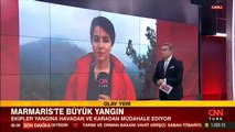 CNN TÜRK olay yerinde: Marmaris’te büyük yangın