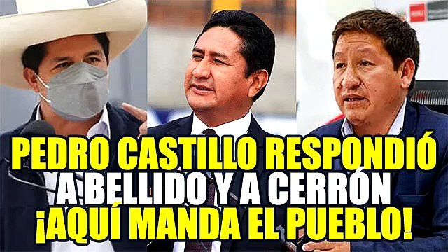 ¡AQUÍ MANDO YO! PEDRO CASTILLO RESPONDIÓ MENSAJES DE VLADIMIR CERRÓN Y GUIDO BELLIDO