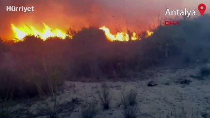 Kaş'ta iki noktada çıkan yangınlar söndürüldü