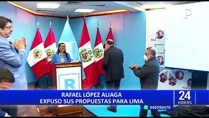 ¡Ya empezó la carrera por el sillón municipal! Rafael López Aliaga presenta plan de gobierno