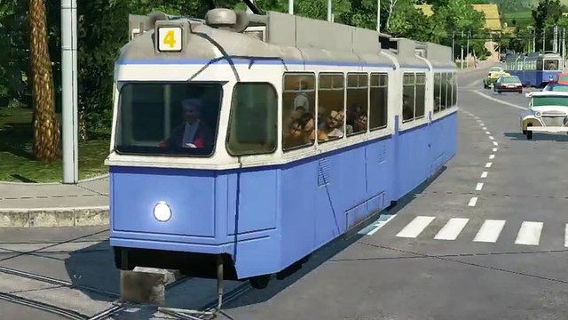 Transport Fever - Release-Trailer: Ingame-Szenen mit Bahn, Flugzeug und LKWs