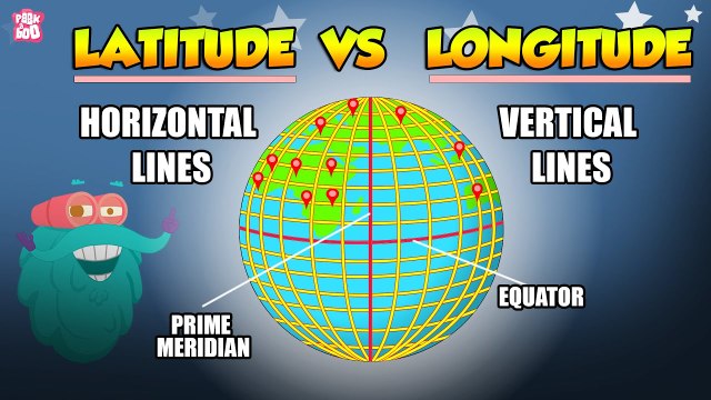 What Are Latitude & Longitude? | Locating Places On Earth | The Dr Binocs Show | Peekaboo Kidz
